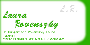 laura rovenszky business card